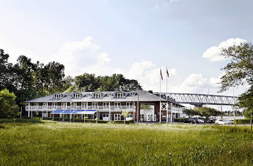 Dannebroen At Kongebrogaarden Udenfor