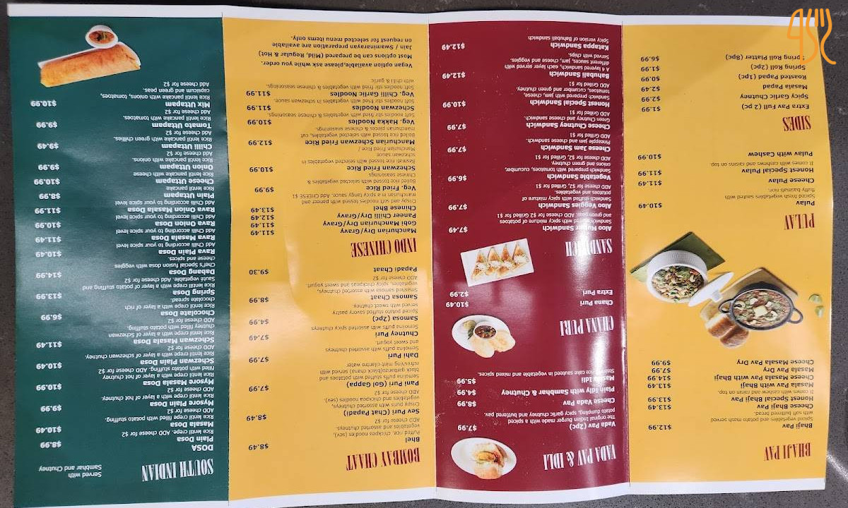 Soepark, Milling Hotels Menu