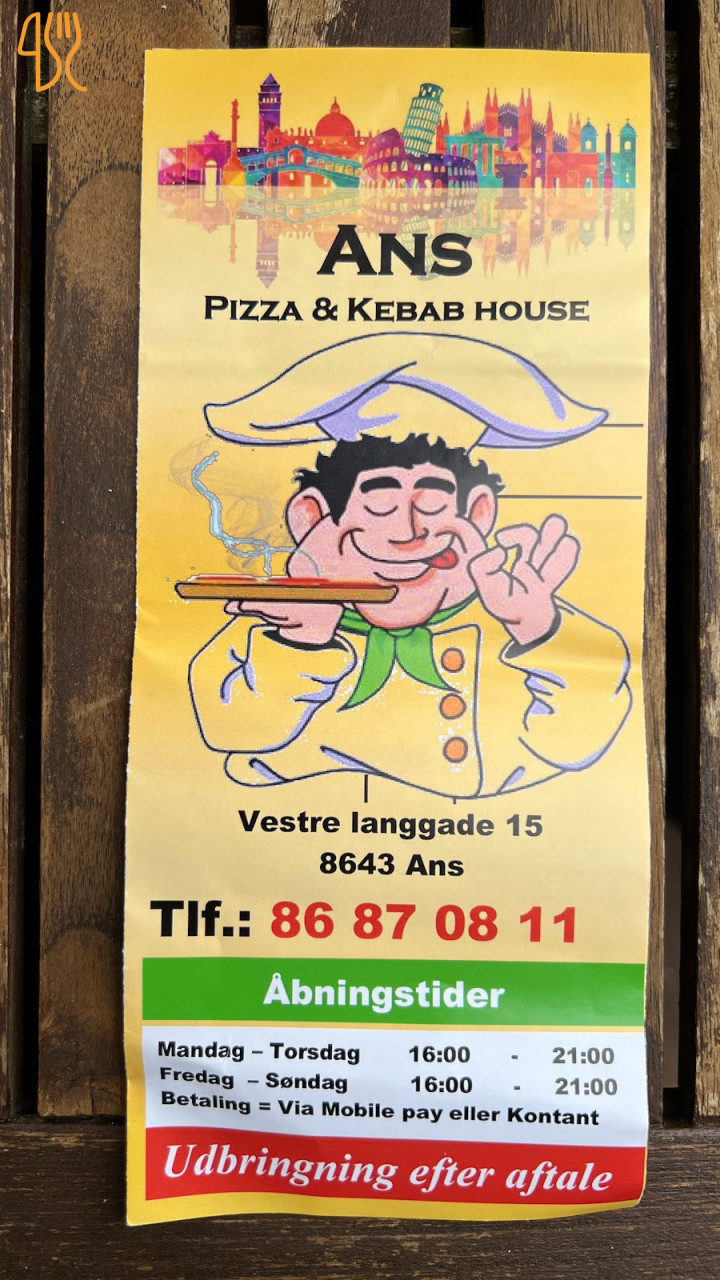 Ans Pizza Kebab House Menu