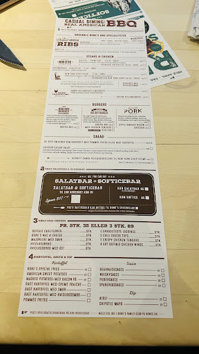 Bone's Menu