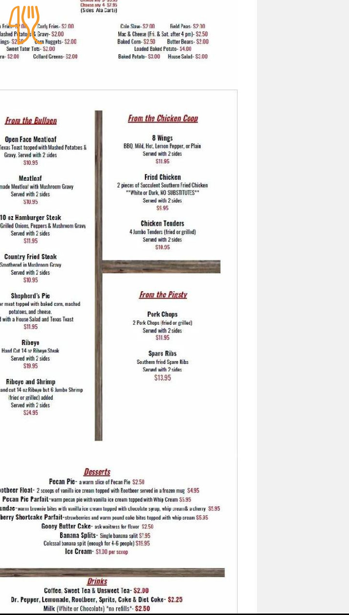 La Casa Menu