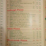 Skibby Pizza Og Grill Menu