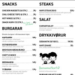Haps Burgerbarr Menu