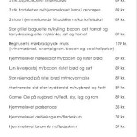 Beghuset Menu