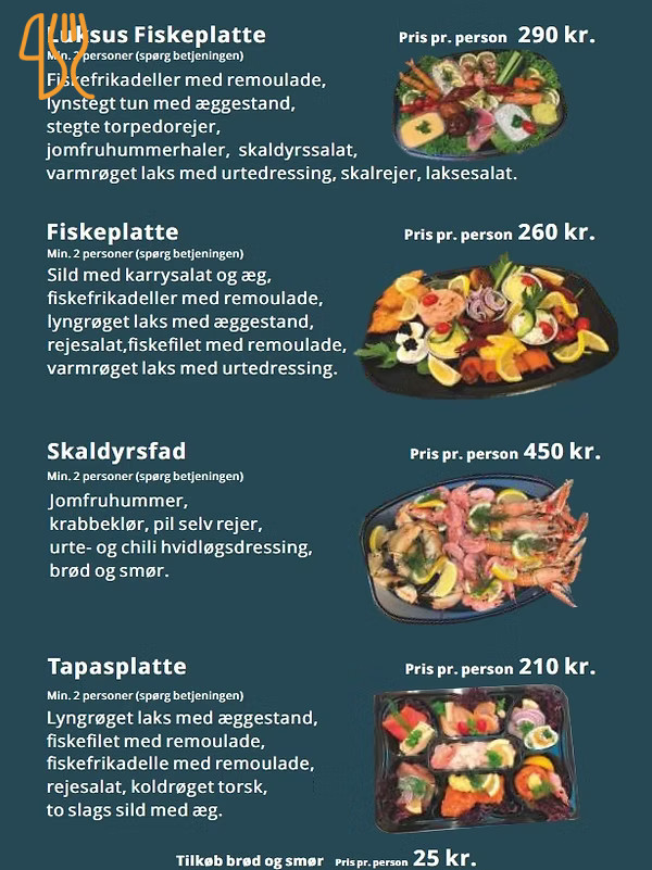 Klausen Fisk Skaldyr Menu