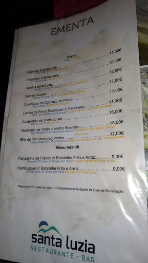 Best Western Menu