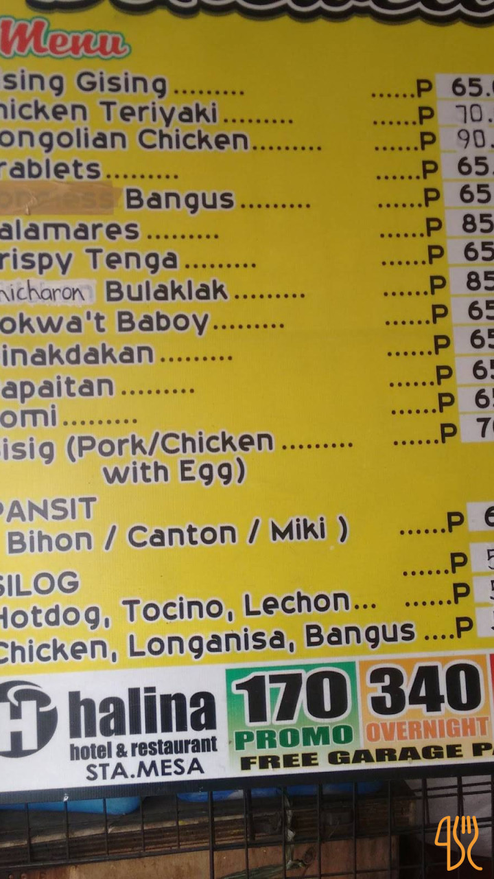 Victors Madhus Menu