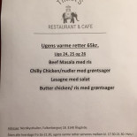 Tikka's Menu