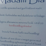 Madam Blå Menu