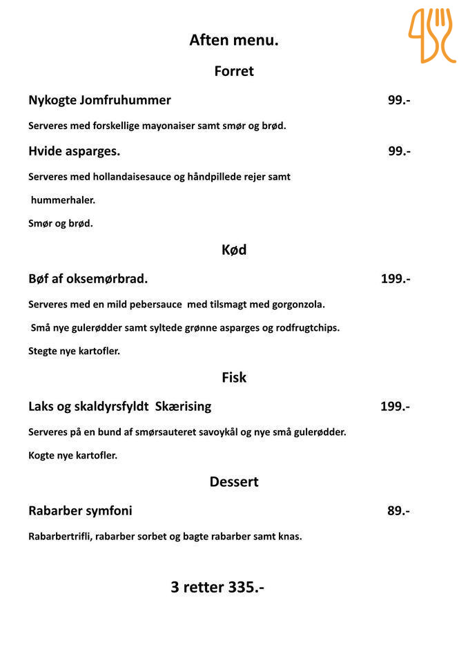 Divan I Strandby/rue Decov Menu