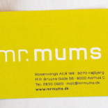 Mr. Mums Aps Menu