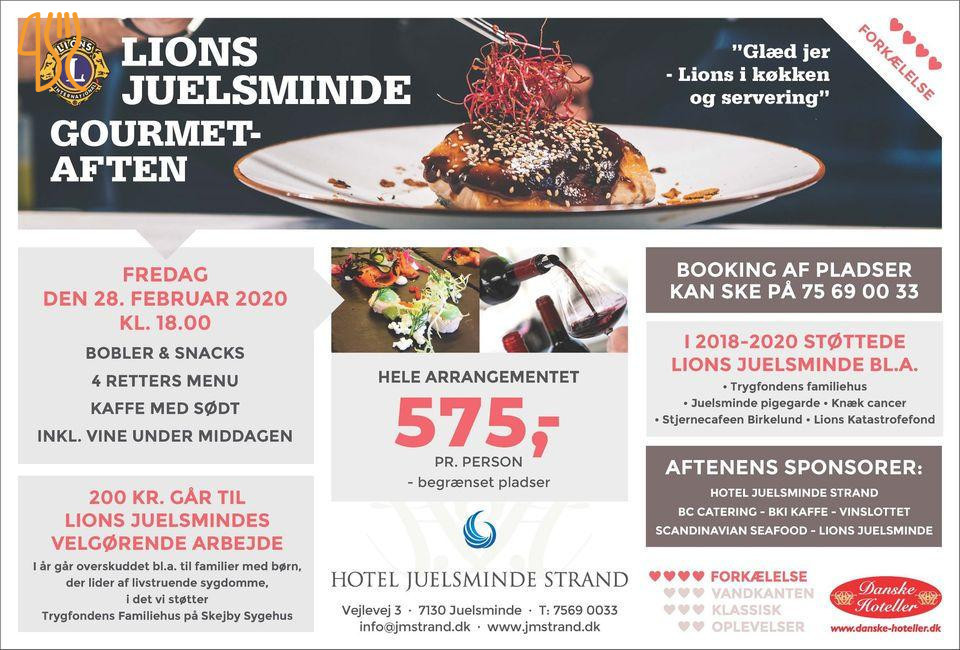 Juelsminde Strand Menu
