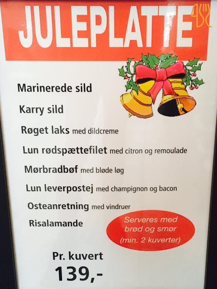 Cafe Klinker Menu