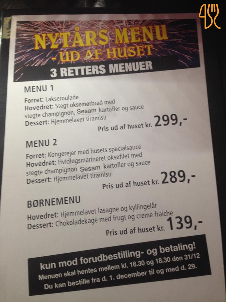 Cafe Klinker Menu