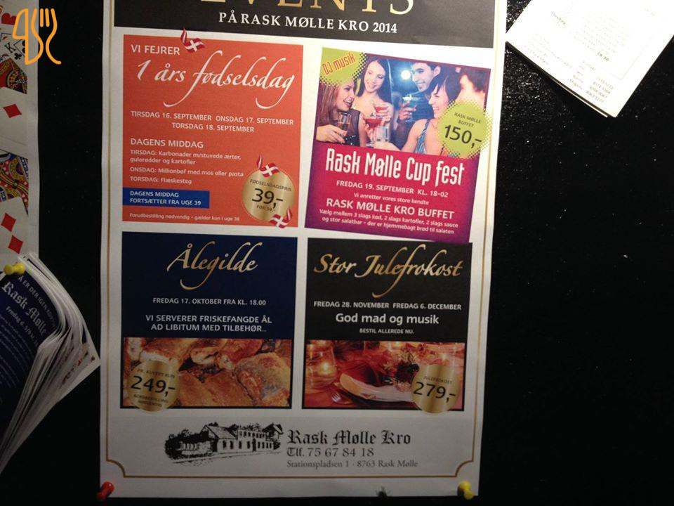 Rask Mølle Kro Menu