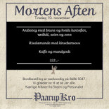 Pårup Kro Menu