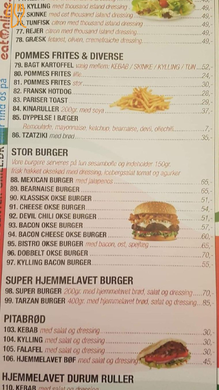 Center Grill Pizzaria Cafe Menu