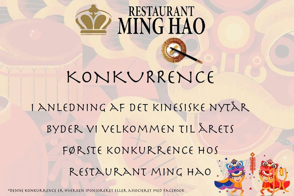 Ming Hao Menu