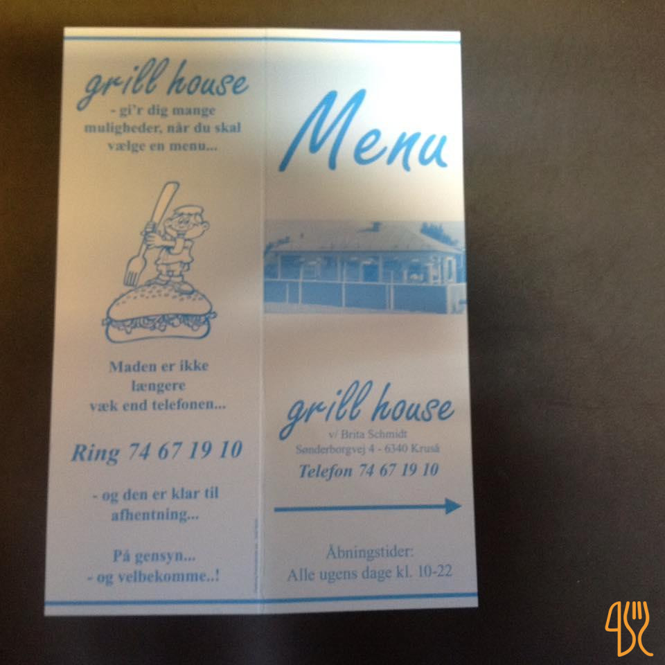Grill House Menu