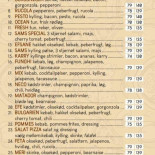 Sam‘s Pizza Menu