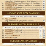 Sam‘s Pizza Menu