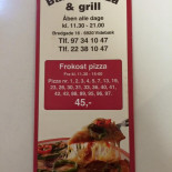 Babas Pizza Og Grill Menu