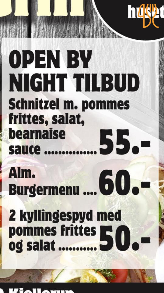 Byens Grill V/thi Tinh Vu Menu