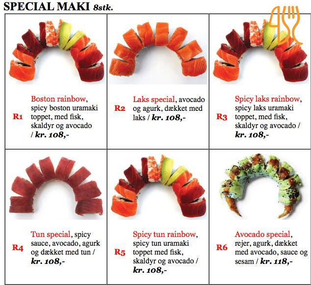 Tokyo Sushi Menu
