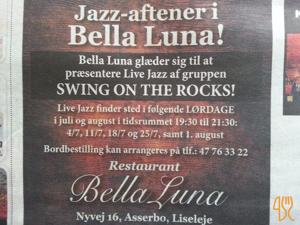 Bella Luna Menu