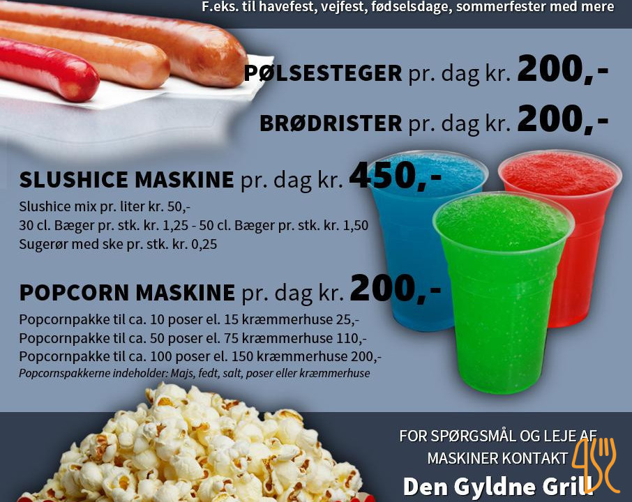 Den Gyldne Grill Menu