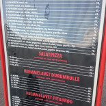 Gedser Pizzaria Menu