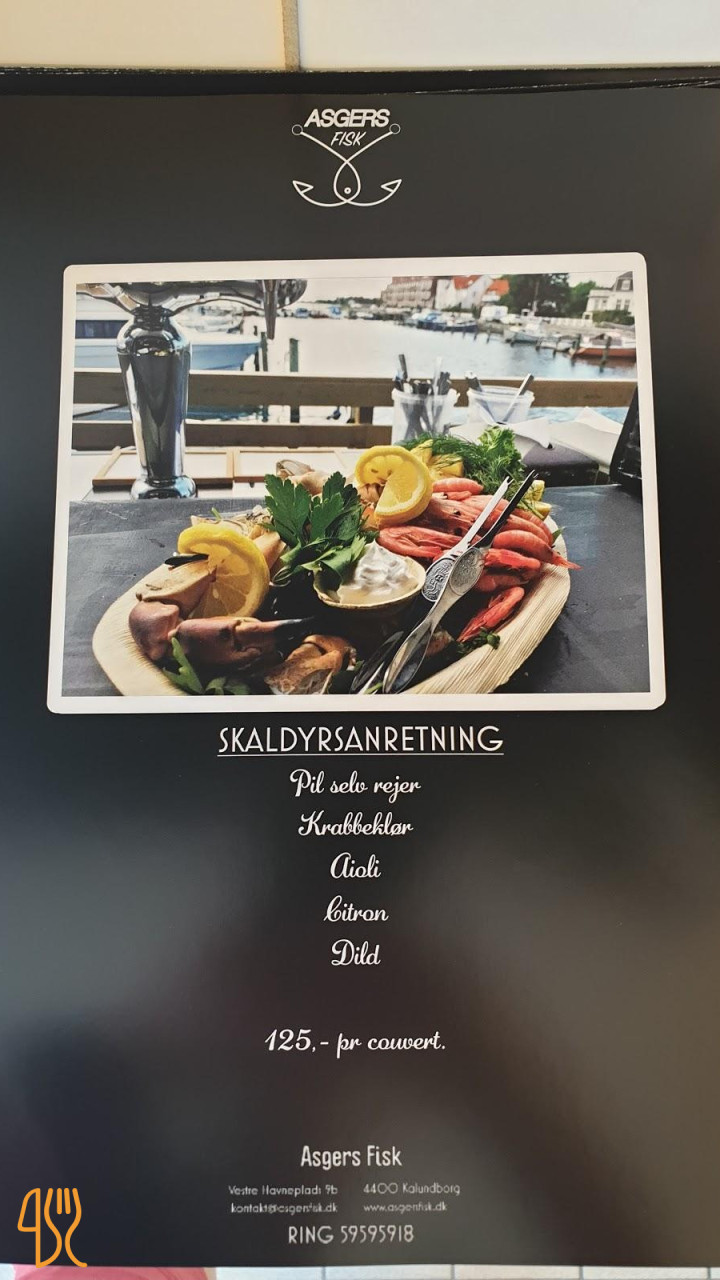 Asgers Fisk Menu