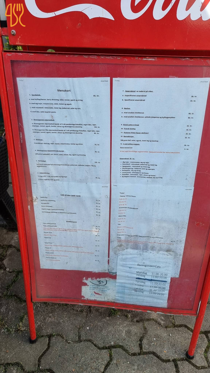 Den Gamle Skomager Menu