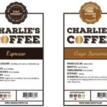 Charlie's Coffee Tea Menu