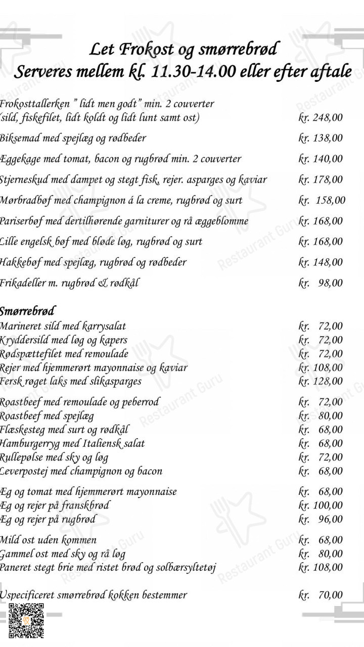 Bramdrupdam Kro Menu