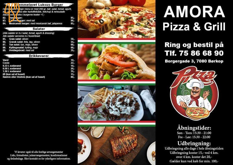 Amora Pizza Grill Menu