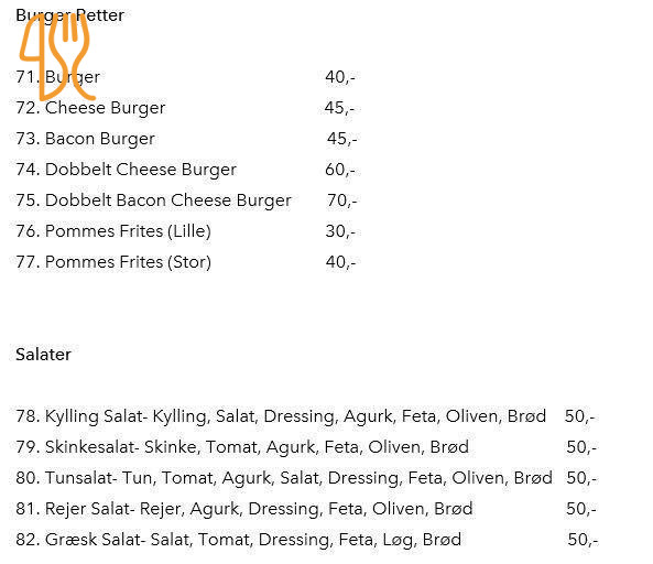 Diana Pizzaria Menu
