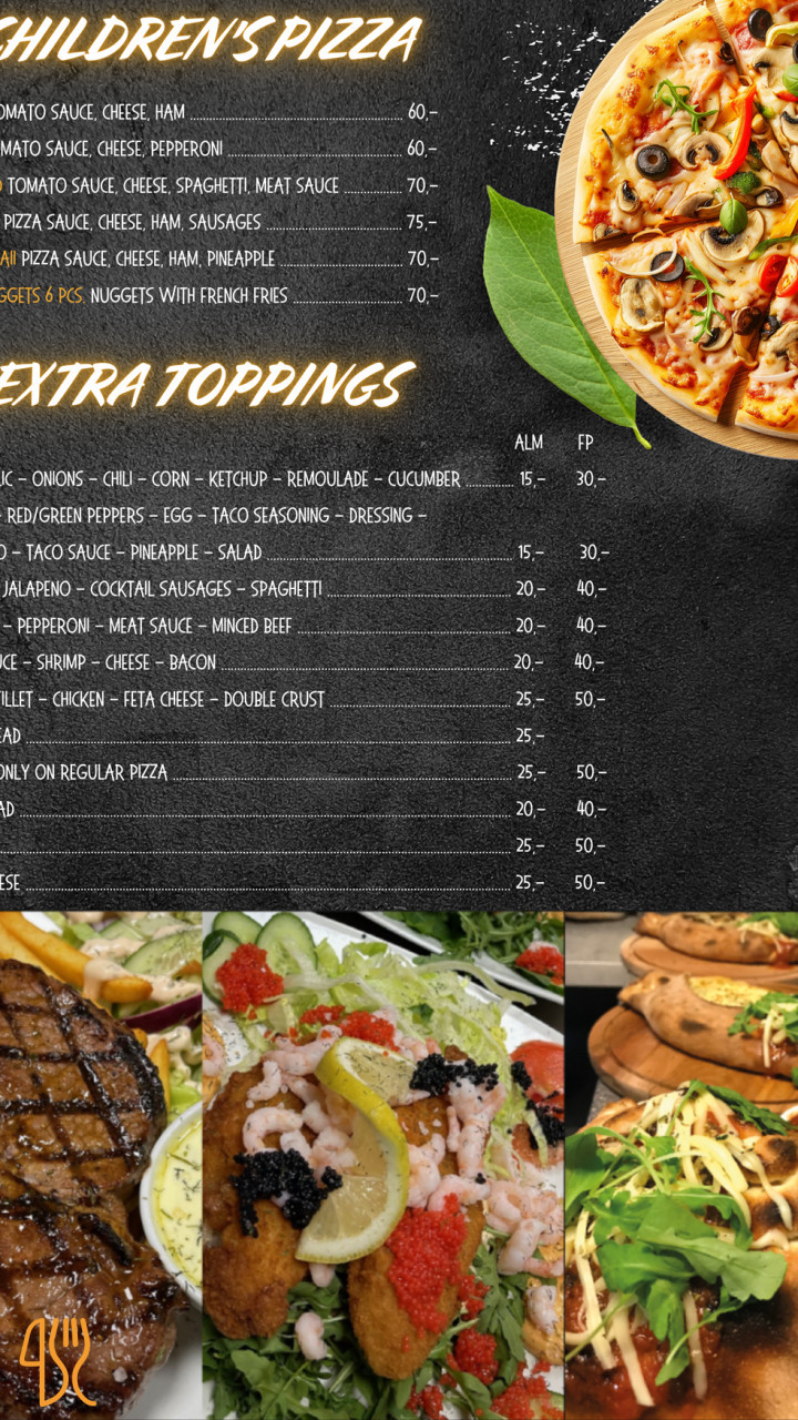 La Grande Café Pizza Steak House Menu