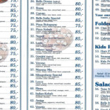 Bella Italia Menu