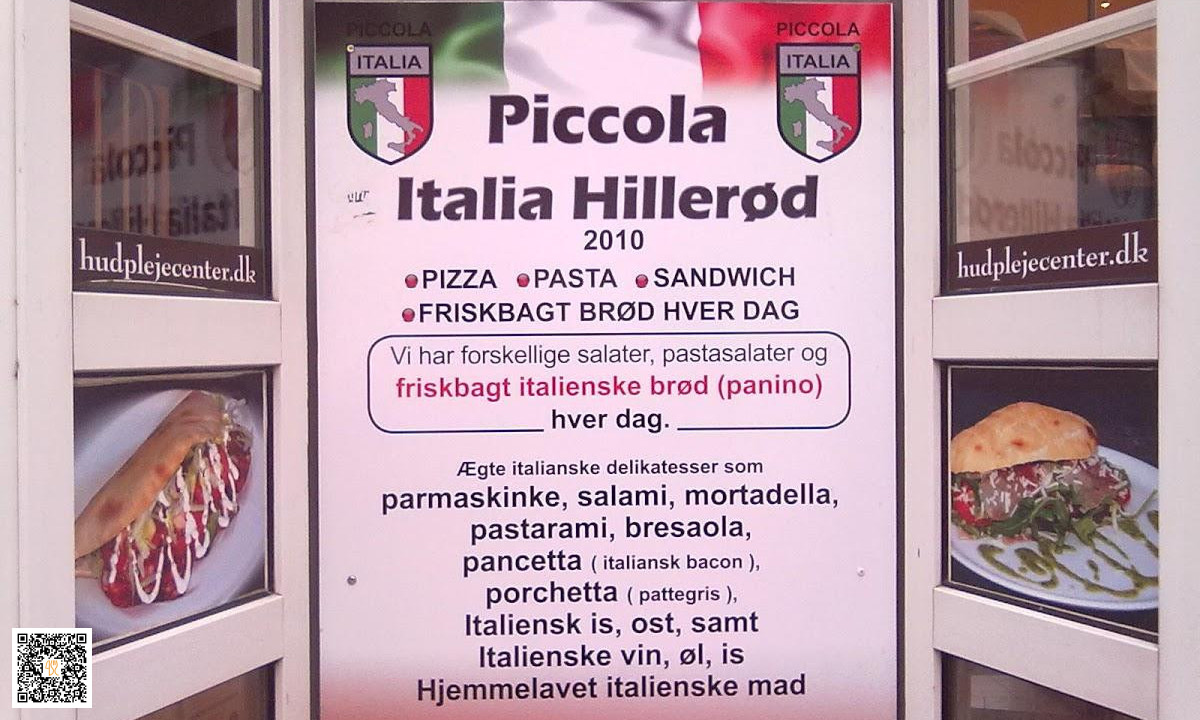 Piccola Italia Pizzaria Menu