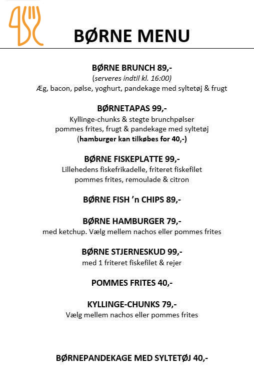 Lilleheden Menu