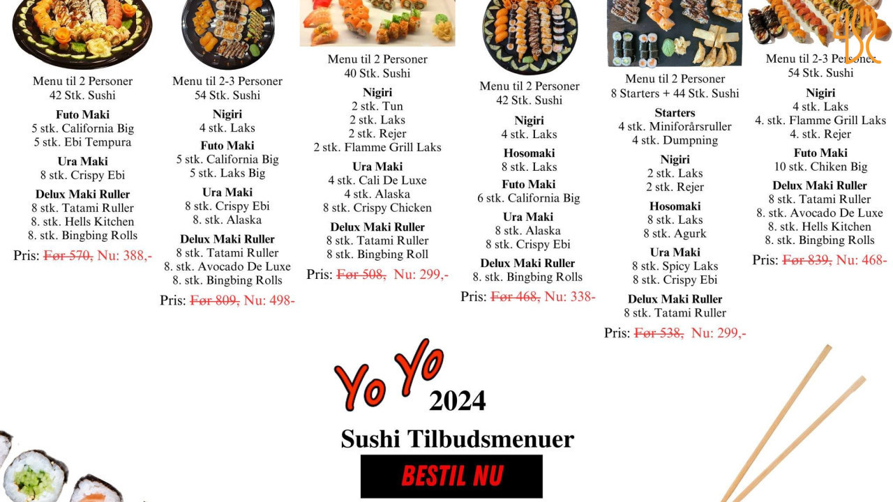Yo Yo Familie Menu