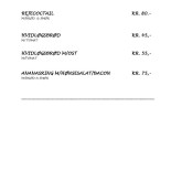 Cafeen I Ordrup Menu