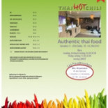 Thai Hot Chili Menu