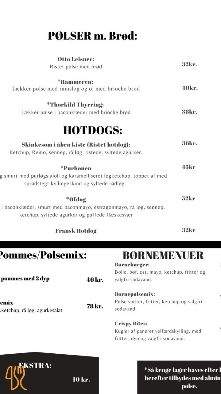 Rasses Skovpoelser Menu
