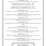 Strandpavillonen Menu
