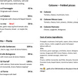 La Luna Pizzeria V/mb Menu