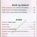 Kina Grill Menu