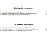 Pandekagekroen Menu
