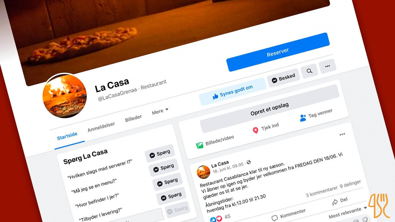 La Casa Menu